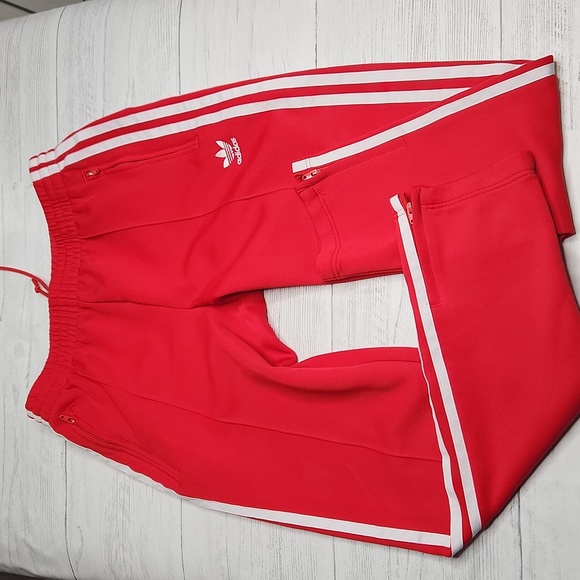 Adidas track suit, pants and jacket. Size XS, red. - Picture 5 of 8